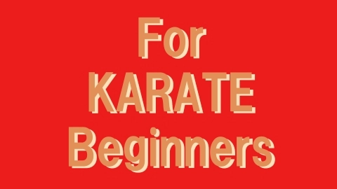 For KARATE Beginners