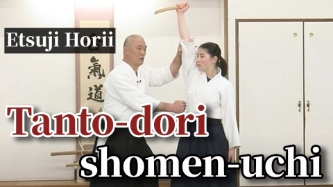 Buki-dori practice, Etsuji Horii, part 3, Tanto-dori shomen-uchi