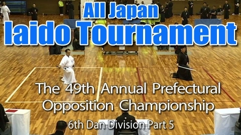 The 49th Annual All Japan Iaido Prefectural Opposition Championship Tournament - 6th Dan Division Part 5