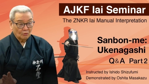 ZNKR Iai Course - The ZNKR Iai Manual Interpretation Sanbon-me:Ukenagashi　Q＆A Part.2