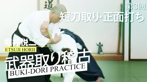 Buki-dori practice, Etsuji Horii, part 3, Tanto-dori shomen-uchi