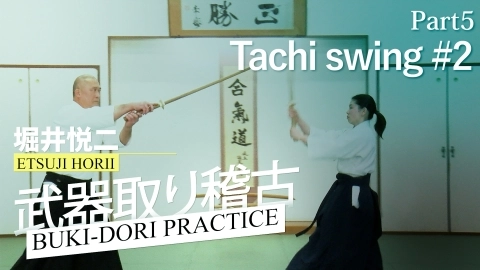 Buki-dori practice, Etsuji Horii, part 5, Tachi swing #2
