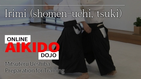 Part 1 Irimi (syomen-uchi,tsuki), ONLINE AIKIDO DOJO by Mitsuteru Ueshiba - Preparation for Training