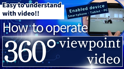 How to operate 360° viewpoint video