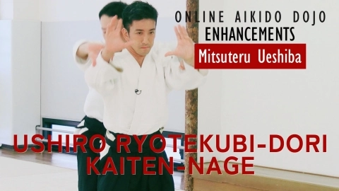 Part 10 Ushiro ryote-dori kaiten-nage, ONLINE AIKIDO DOJO by Mitsuteru Ueshiba - Enhancements
