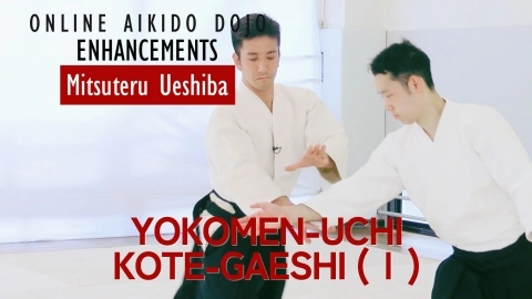 Part 15 Yokomen-uchi kote-gaeshi(1), ONLINE AIKIDO DOJO by Mitsuteru Ueshiba - Enhancements