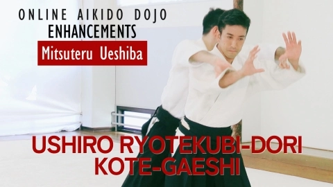 Part 16 Ushiro ryotekubi-dori kote-gaeshi(tenshini), ONLINE AIKIDO DOJO by Mitsuteru Ueshiba - Enhancements